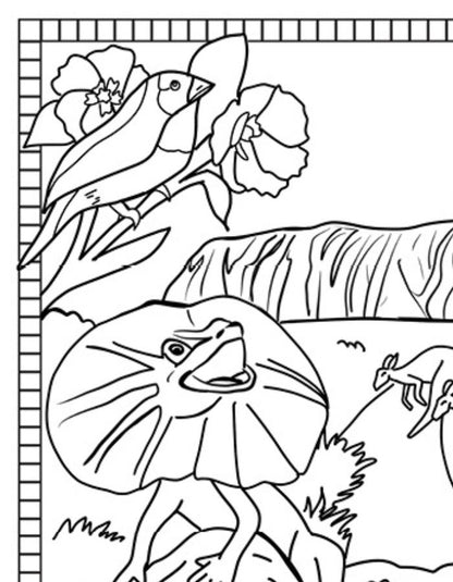 Free Northern Territory Colouring Page