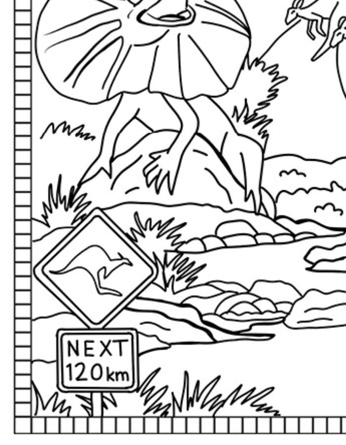 Free Northern Territory Colouring Page