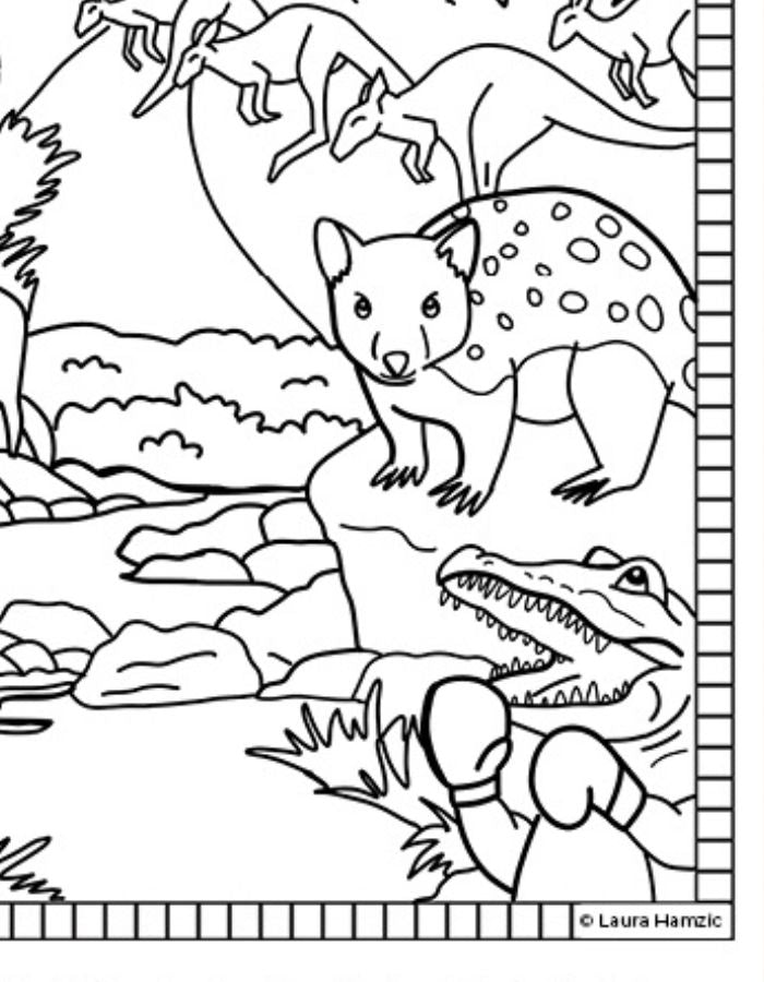 Free Northern Territory Colouring Page