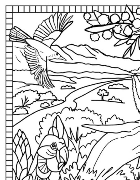 Free South Australia Colouring Page