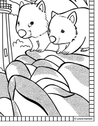 Free Tasmania Colouring Page