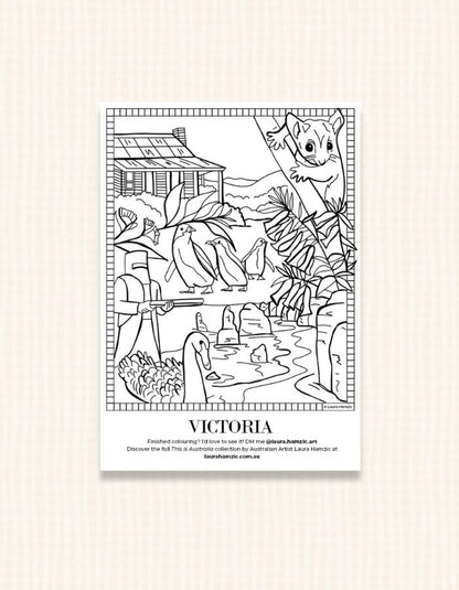 Free Victoria Colouring Page
