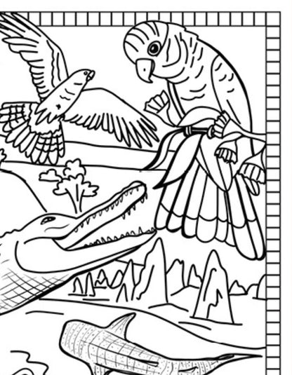 Free Western Australia Colouring Page