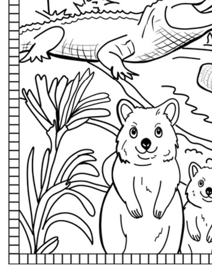 Free Western Australia Colouring Page