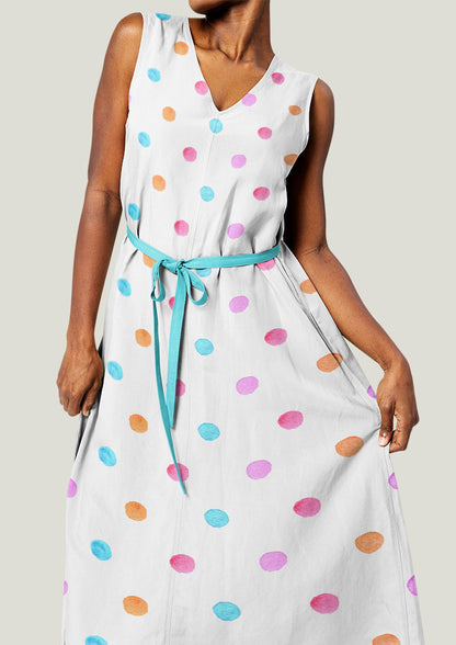 Dress mockup with the Confetti Spot (Pink
