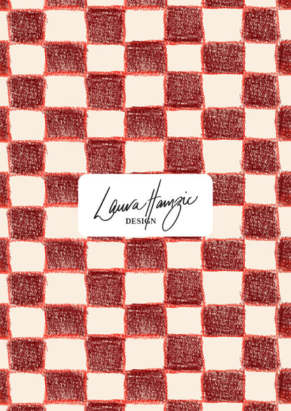 Large-scale Country Squares pattern by Laura Hamzic, Australian surface pattern designer
