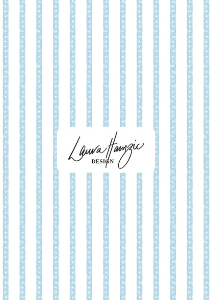 Daisy chain pattern by Laura Hamzic - vertical striped watercolour