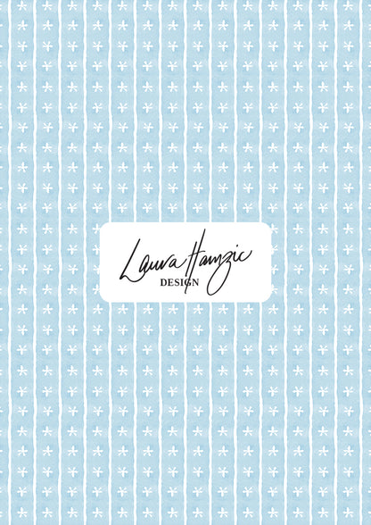 Pattern by Laura Hamzic - Australian Designer - Dancing Daisies - watercolour pattern with cutout daisies