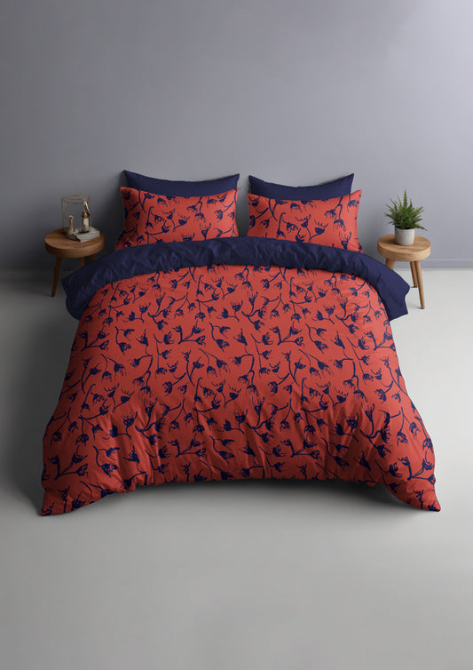 Dress with playful cascading eucalypt pattern design by Laura Hamzic - Australian surface pattern designer 