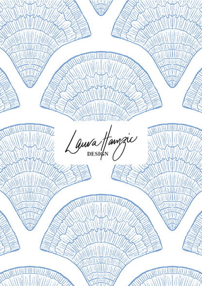 Filigree Fans - Blue
