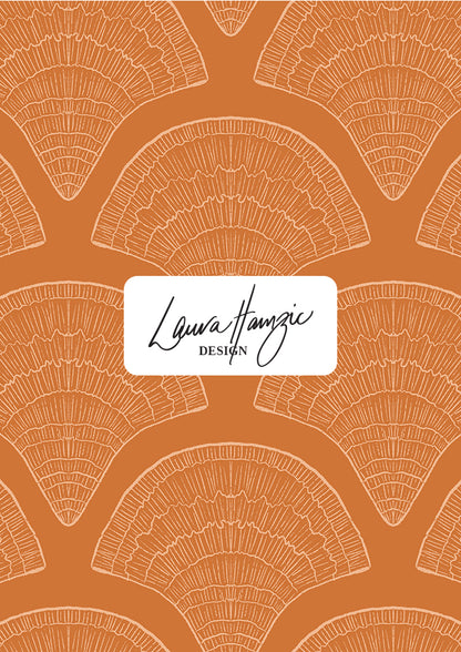 Filigree Fans - Orange