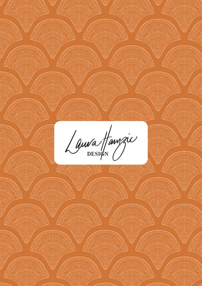 Filigree Fans - Orange