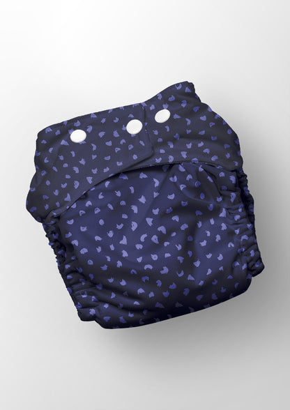 Gumnut Speckle - Blue on Navy