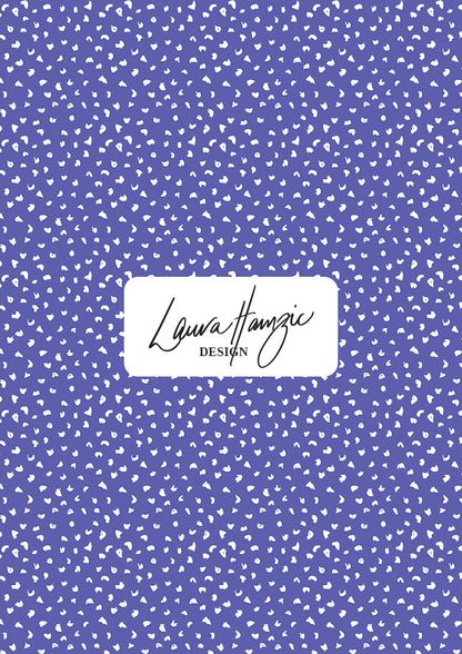 Gumnut speckle pattern design by Laura Hamzic - White on Blue Colourway