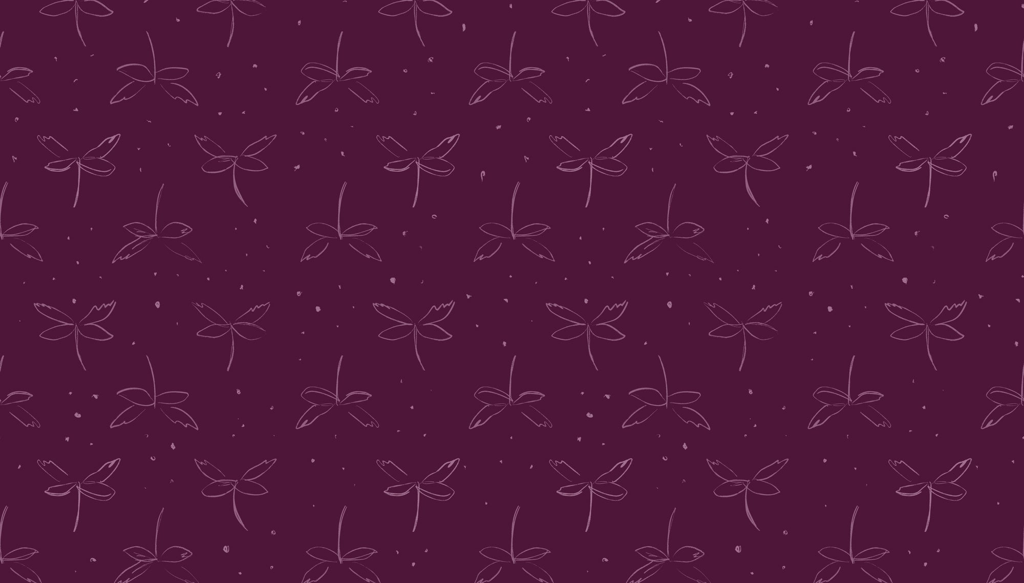 Hedgerow Hover Surface Pattern Design by Laura Hamzic - delicate dragonflies drift across the surface