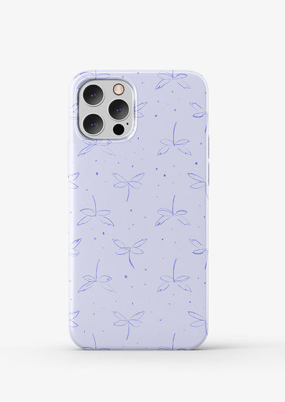 Phone case mockup showcasing the Hedgerow Hover pattern by Laura Hamzic, Australian surface pattern designer