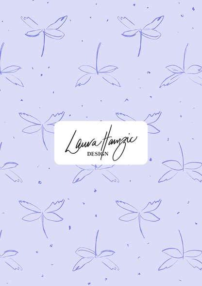 Large-scale version of Hedgerow Hover design featuring dragonflies flitting through the garden