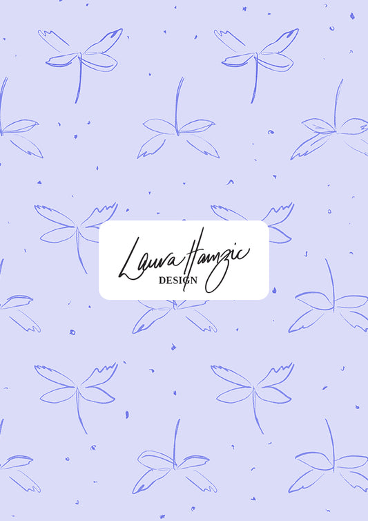 Large-scale version of Hedgerow Hover design featuring dragonflies flitting through the garden