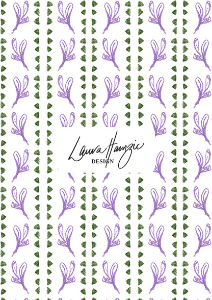 Medium-scale Jacaranda Path pattern by Laura Hamzic, Australian surface pattern designer