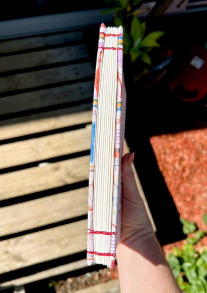 Watercolour sketchbook with Homegrown Days design, perfect for painting and drawing