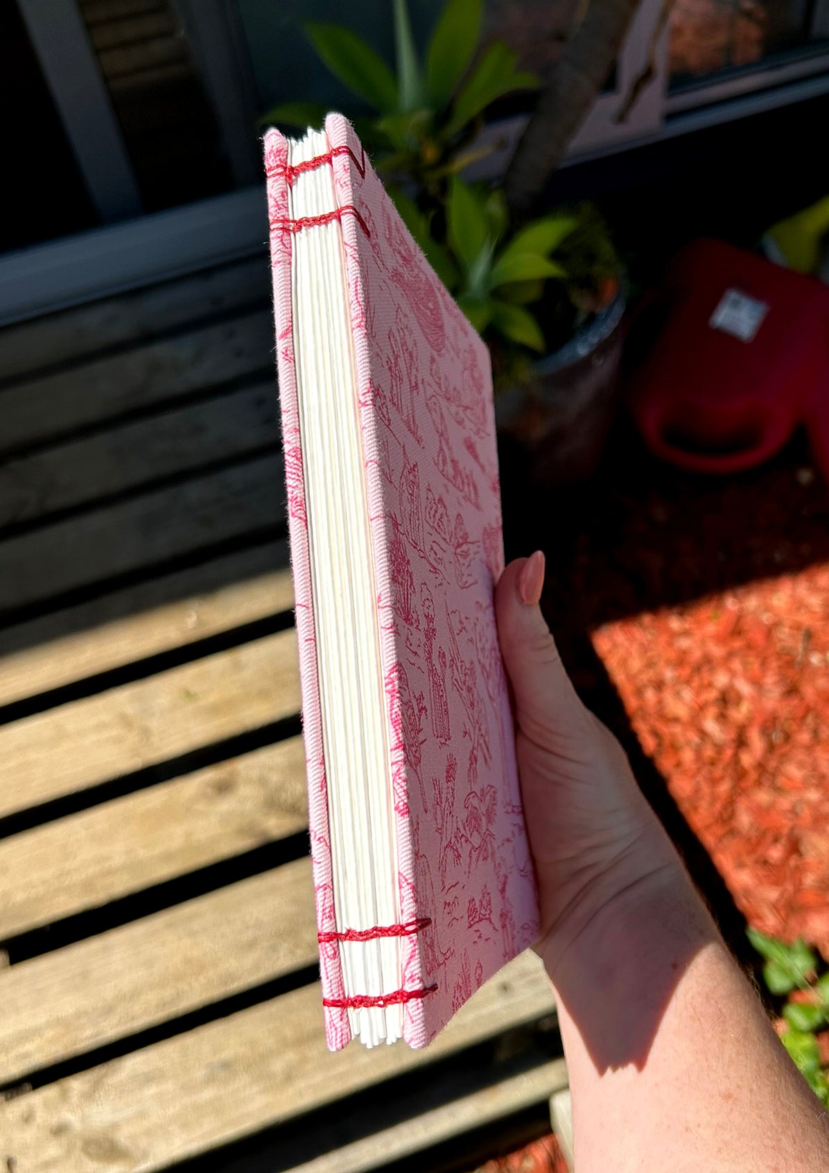 Hand-made sketchbook with playful Australian bush creatures, Outback Crew pattern by Brisbane Surface Pattern Designer Laura Hamzic