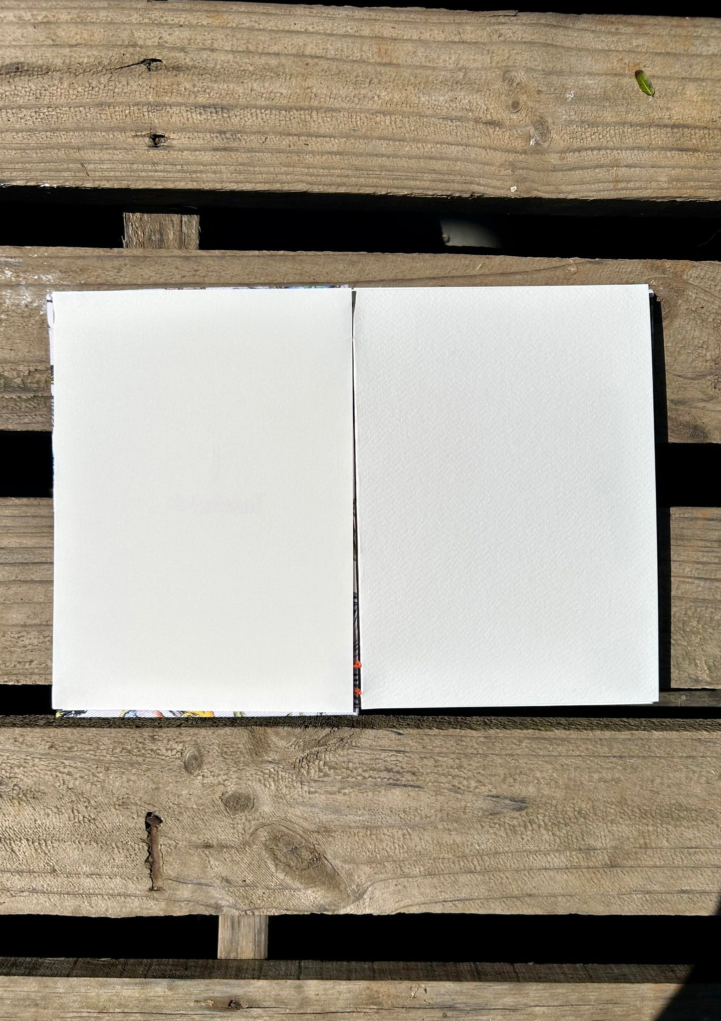 Open Table Talk journal showing Fabriano 200gsm watercolour pages