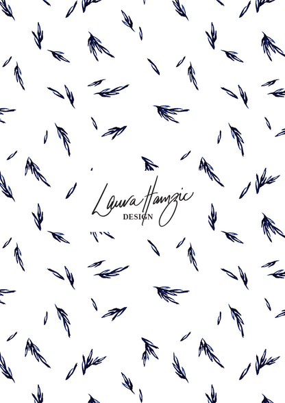 Leaf Drift - Indigo