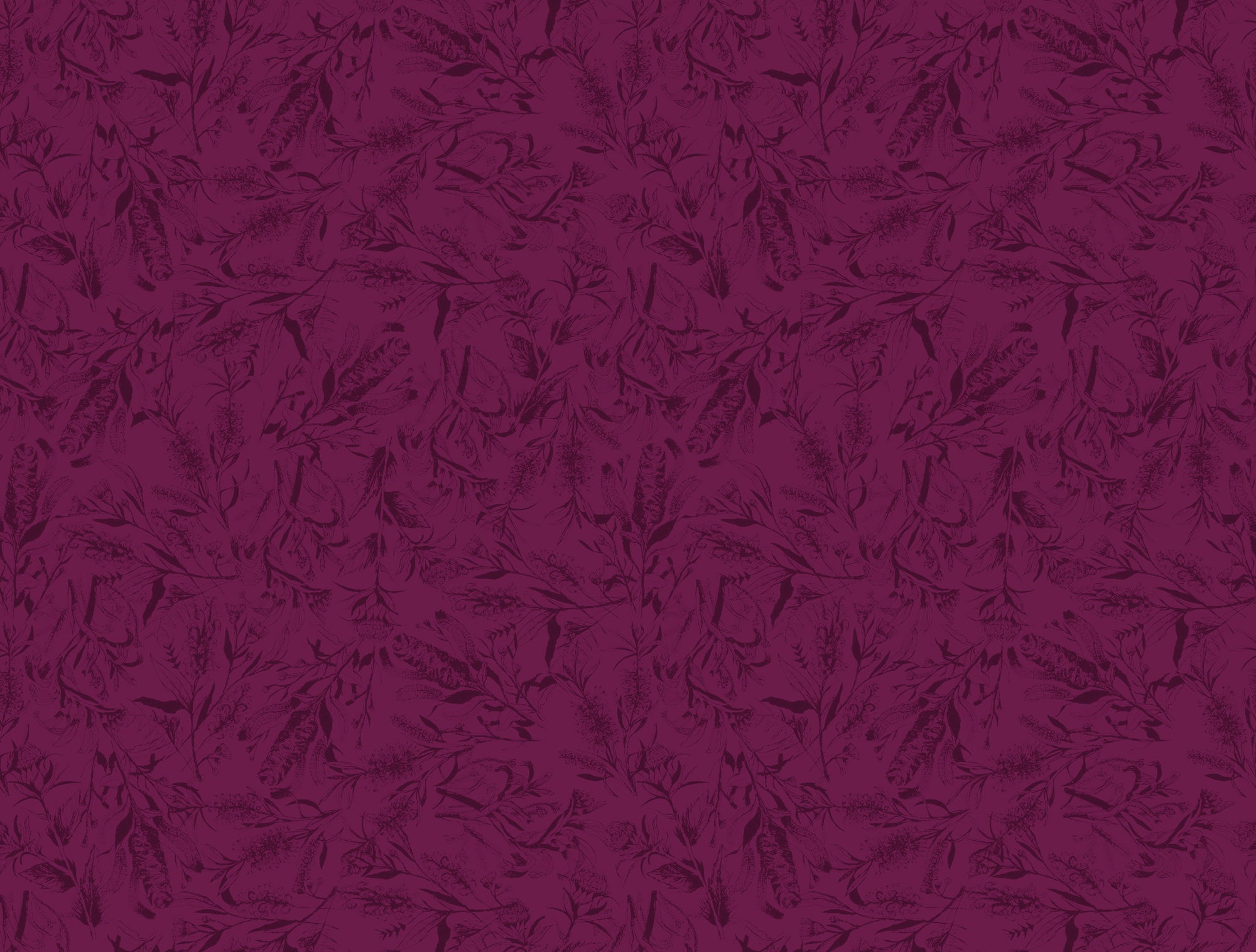 Australian Botanicals Surface Pattern Design by Laura Hamzic - textured linework creates a subtle woven design