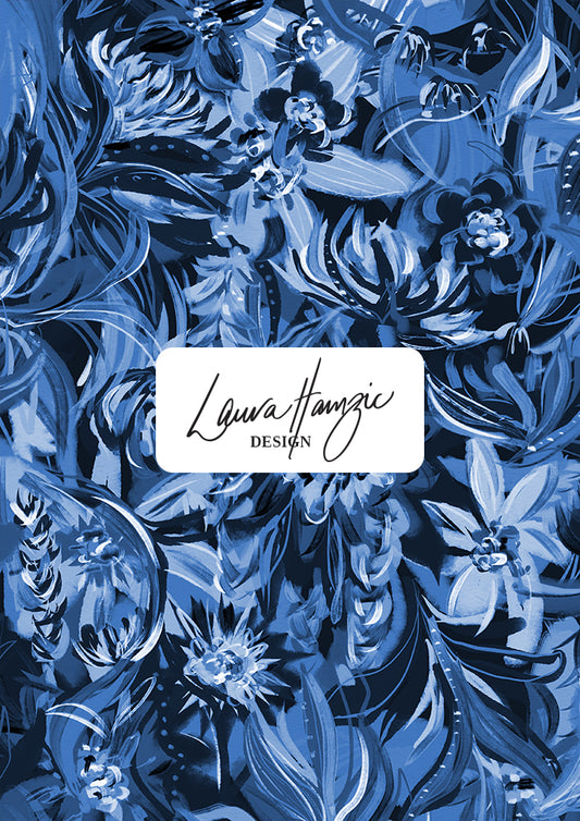 Midnight Bloom - Blue