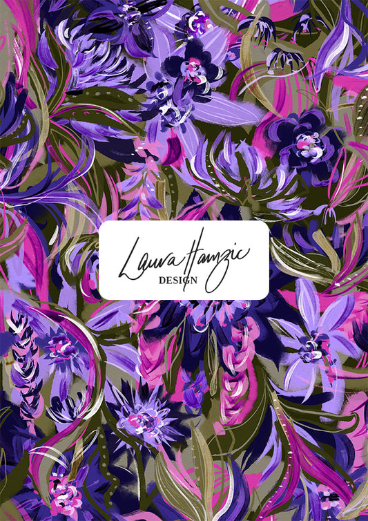 Midnight Bloom - Purple