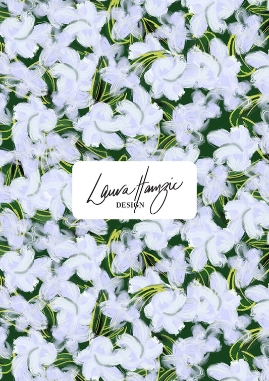 Large-scale version of the Mock Orange Bloom design