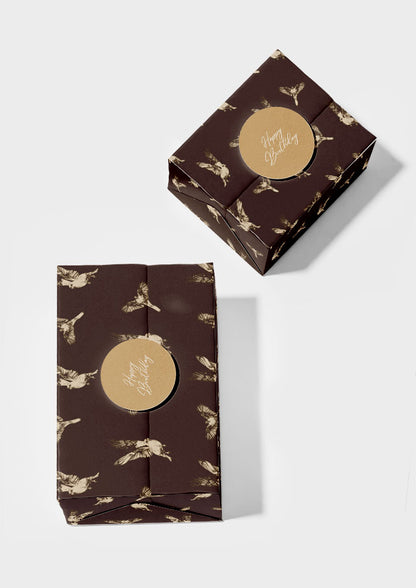 Mulga Parrot Murmurs - Chocolate Brown