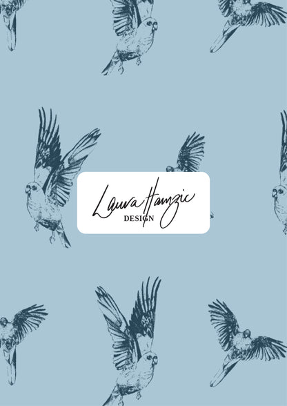 Mulga Parrot Murmurs - Dusty Blue