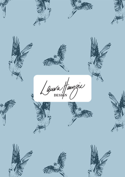 Mulga Parrot Murmurs - Dusty Blue