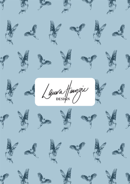 Mulga Parrot Murmurs - Dusty Blue