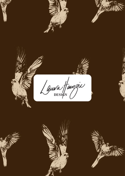 Mulga Parrot Murmurs - Chocolate Brown