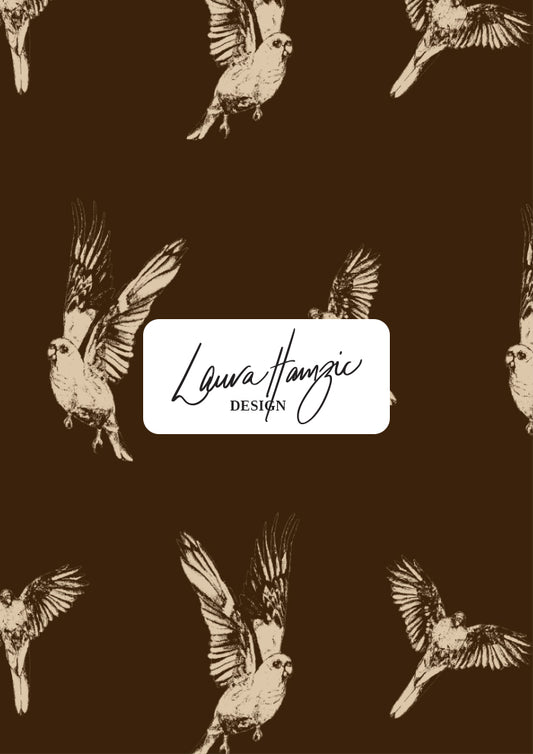 Mulga Parrot Murmurs - Chocolate Brown