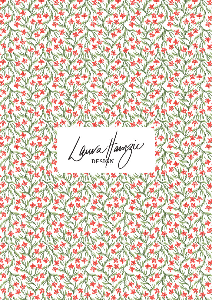 Overgrown Garden textile design featuring trailing watercolour flowers — spring fashion print by Australian surface pattern artist.