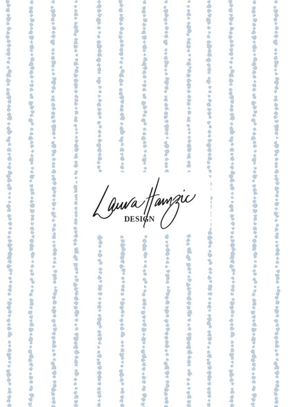 Painter’s Pinstripe - Blue on White