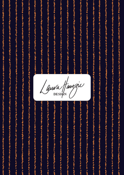Painter’s Pinstripe - Orange on Navy