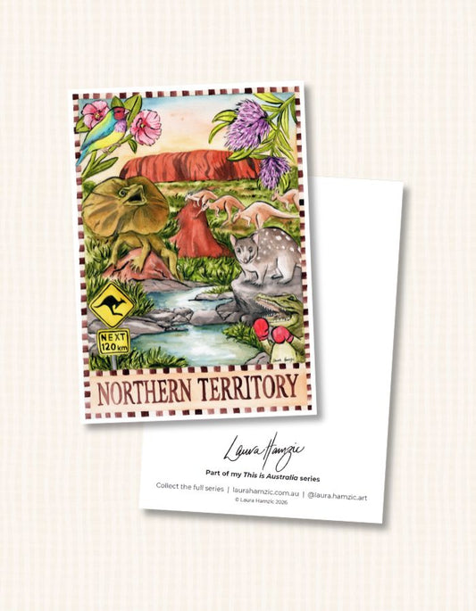 NT souvenir postcard perfect for travel keepsakes or gifting