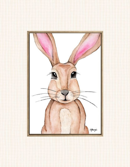 Woodland Rabbit captured in watercolour by Australian Artist Laura Hamzic