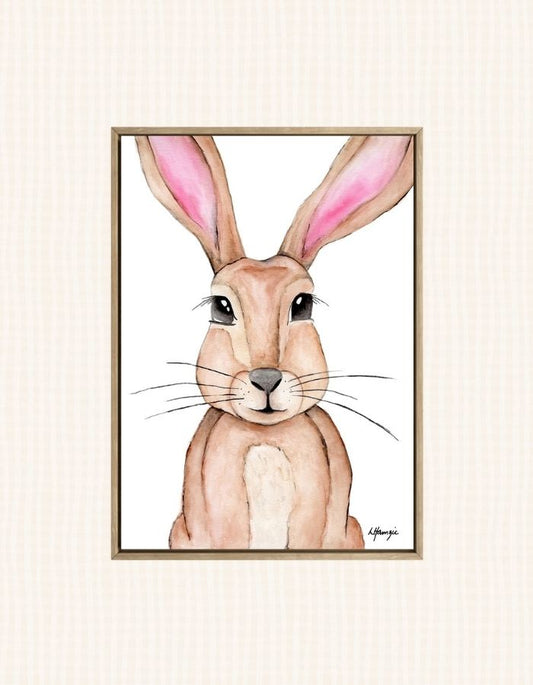 Woodland Rabbit captured in watercolour by Australian Artist Laura Hamzic