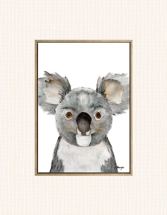 Watercolour art print of a koala hand-painted by Laura Hamzic.