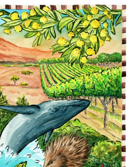 South Australia gift print perfect as a keepsake from Adelaide or regional travels