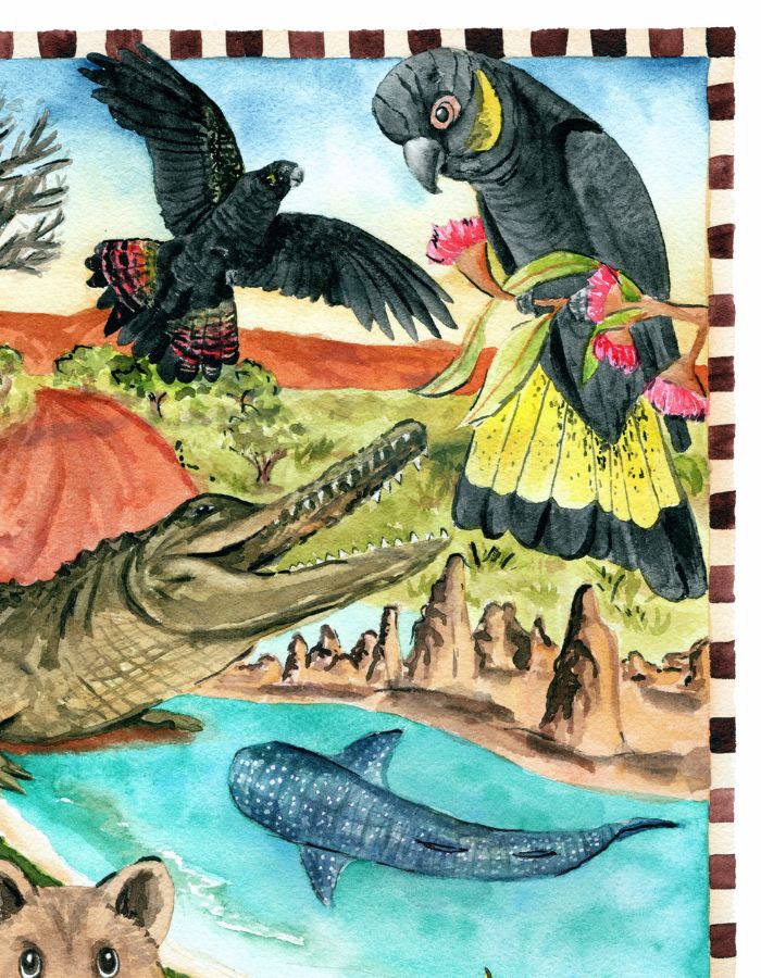 Western Australia gift print perfect as a keepsake from coastal and outback travels