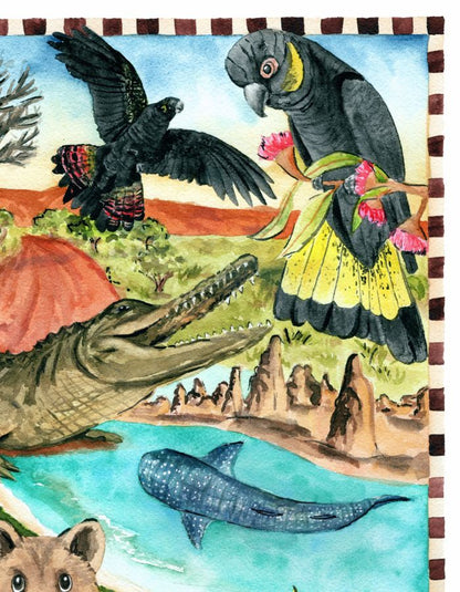Western Australia gift print perfect as a keepsake from coastal and outback travels