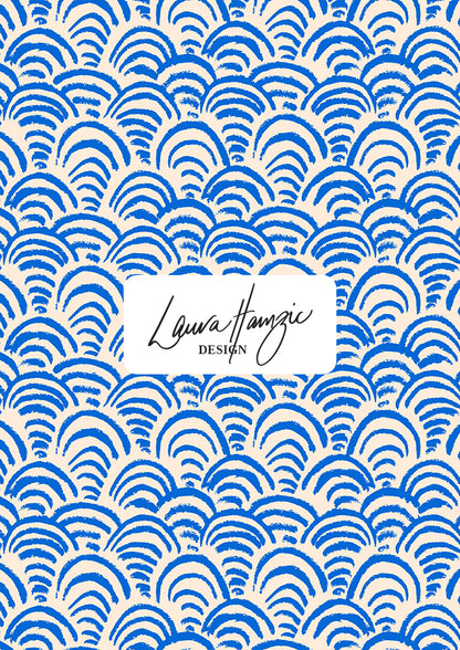 Sand Dune Scallop surface pattern – rhythmic scallop design inspired by rippling sand dunes. Hand-drawn in coloured pencil with bold texture and movement, Australian surface pattern design for kidswear, textiles, wallpaper, and summer products.