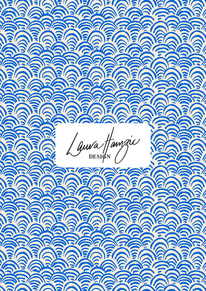 Sand Dune Scallop surface pattern – rhythmic scallop design inspired by rippling sand dunes. Hand-drawn in coloured pencil with bold texture and movement, Australian surface pattern design for kidswear, textiles, wallpaper, and summer products.