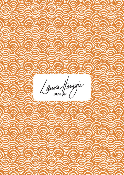 Sand Dune Scallop surface pattern – rhythmic scallop design inspired by rippling sand dunes. Hand-drawn in coloured pencil with bold texture and movement, Australian surface pattern design for kidswear, textiles, wallpaper, and summer products.